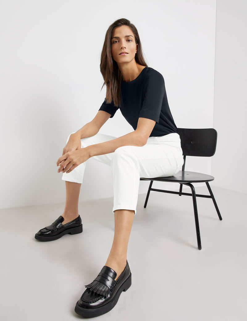 NOS Cropped Jean - Off White