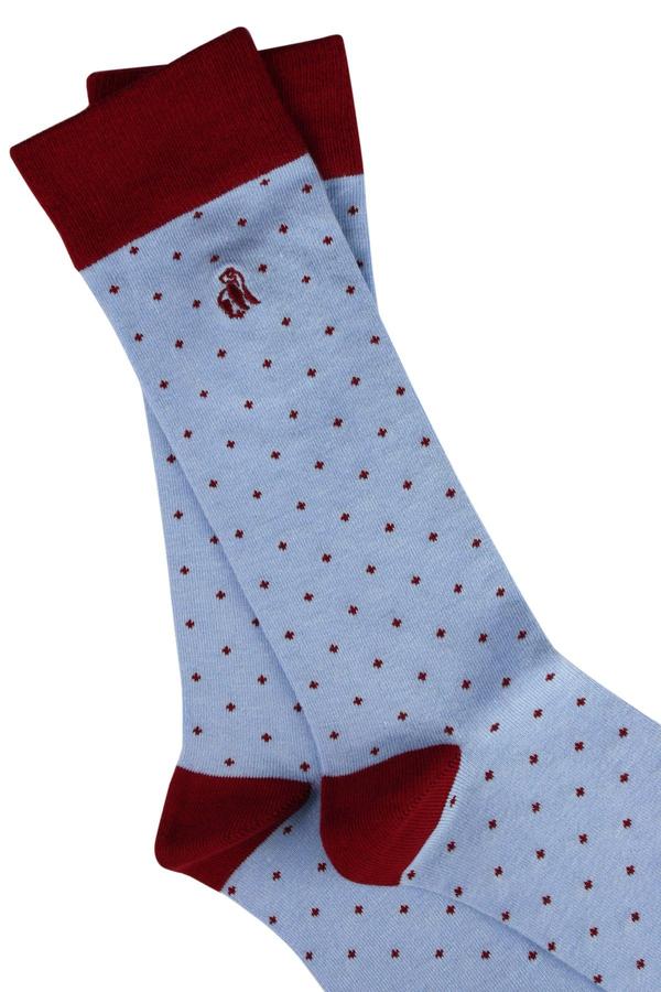 Spotted Sock - Pale Blue