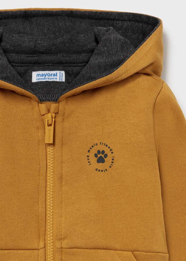 Fleece Cat Sweatshirt - Ocher
