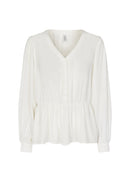 Cemre V-Neck Blouse - Offwhite