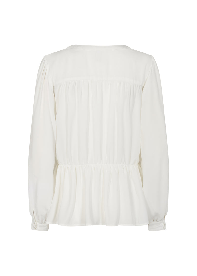 Cemre V-Neck Blouse - Offwhite