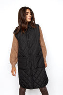 Randi Long Gilet - Black