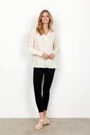 Radia V Neck Blouse - Cream