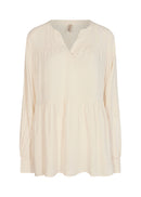 Radia V Neck Blouse - Cream