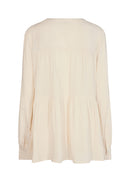 Radia V Neck Blouse - Cream