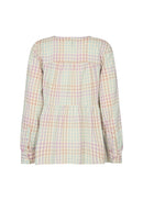 Belma V Neck Blouse - Green Haze