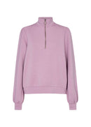 Banu 1/4 Zip Sweatshirt - Violet Mist