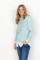 Banu High Neck Sweater - Green Haze