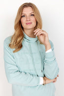 Banu High Neck Sweater - Green Haze