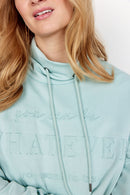 Banu High Neck Sweater - Green Haze