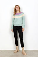 Benita Round Neck Jumper - Green Haze