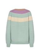 Benita Round Neck Jumper - Green Haze