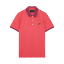 Striped Collar Polo - Navy/sunshine Yellow