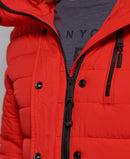 Superdry Classic Faux Fur Fuji Jacket - High Risk Red