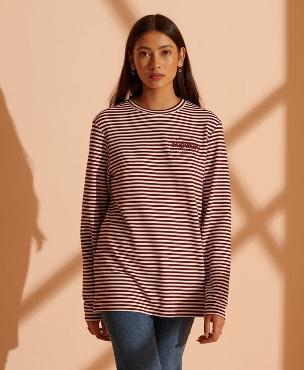 Stripe Graphic NYC Top - Deep Port Stripe