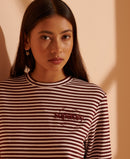 Stripe Graphic NYC Top - Nautical Navy Stripe