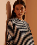 Stripe Graphic NYC Top - Nautical Navy Stripe