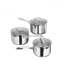 Stellar 7000 3 Piece Draining Lid Saucepan Set