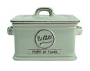 T&G Pride of Place Butter Dish Old Green