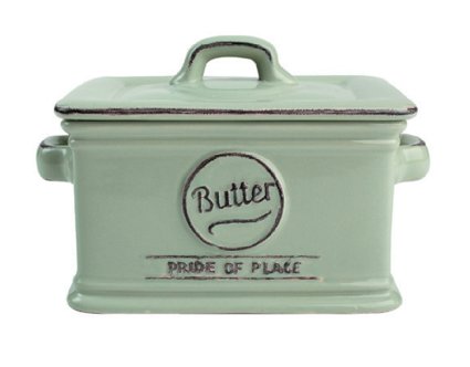 T&G Pride of Place Butter Dish Old Green