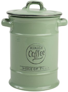 T&G Pride of Place Coffee Jar Old Green