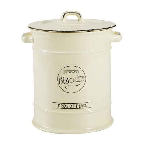 T&G Pride of Place Large Biscuit Jar Old Cream