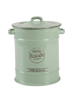 T&G Pride of Place Large Biscuit Jar Old Green