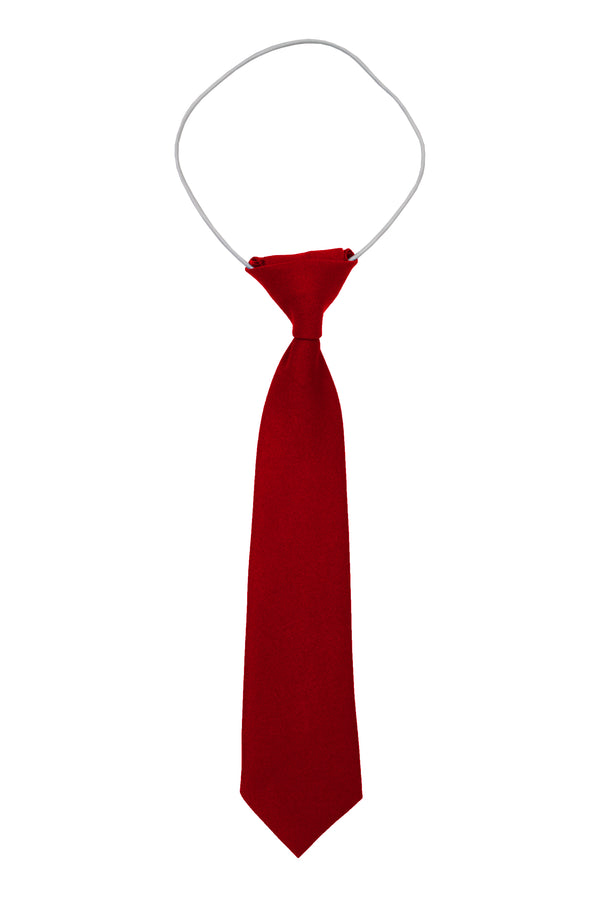 Plain Elastic Tie - Red