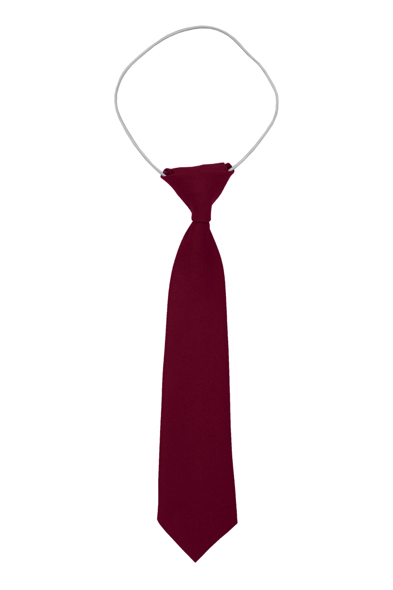 Plain Elastic Tie - Wine