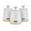 Cavaletto Set of 3 Canisters - White