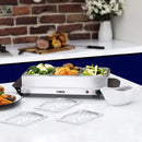 Tower Three Tray Buffet Sever & Plate Warmer