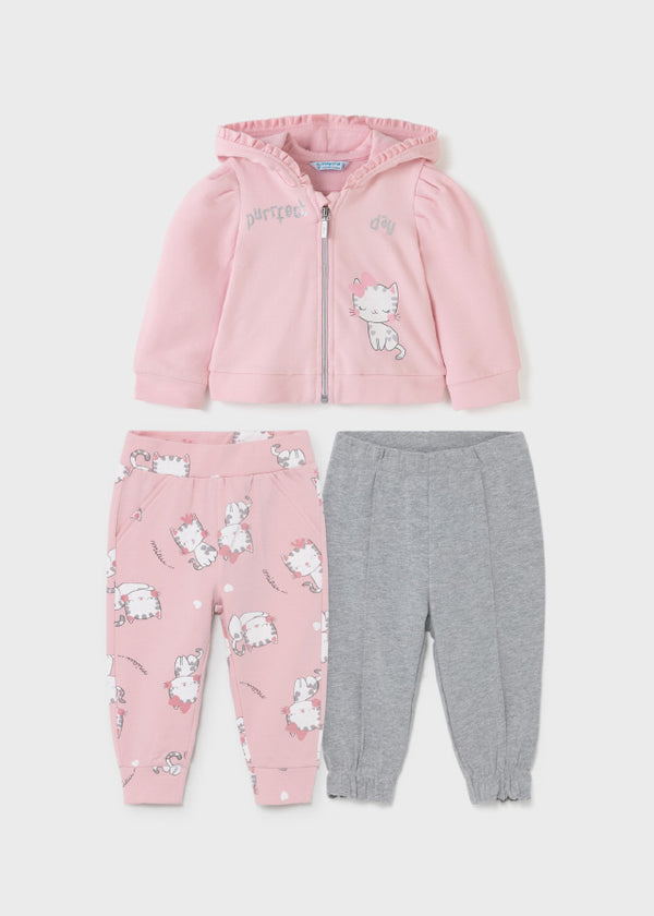 2 Trousers Tracksuit - Rose
