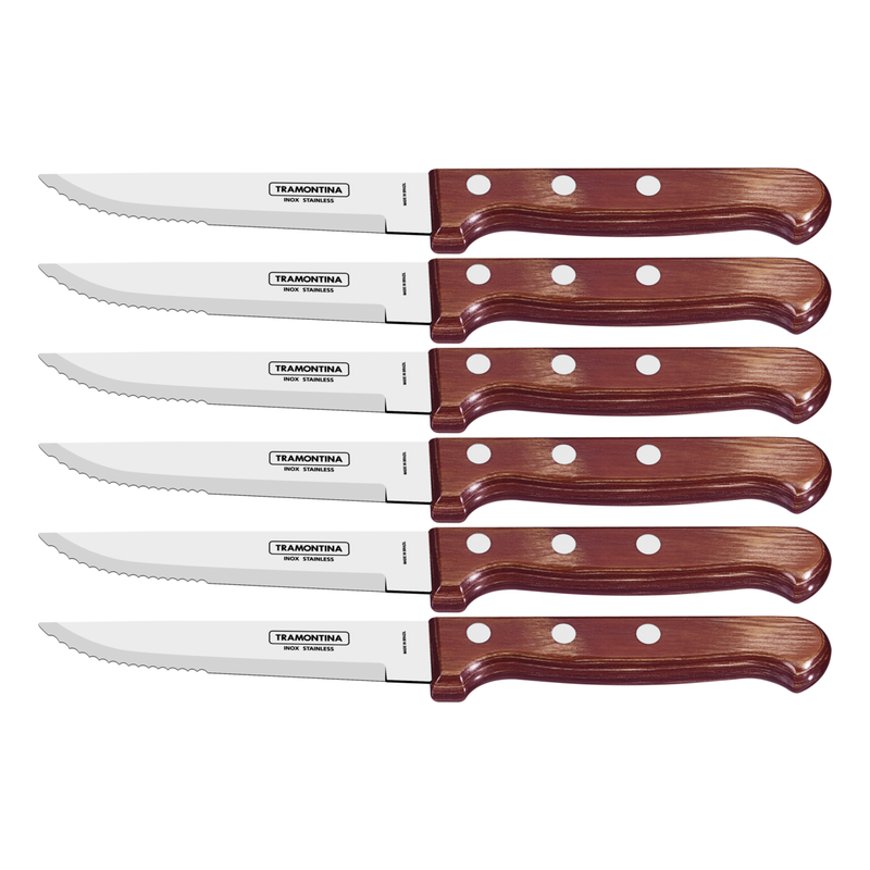 Tramontina Churrasco 5" Jumbo Steak Knife Set of 6