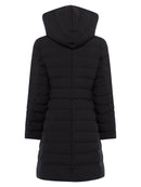 Iolani Longline Puffer - Black/red