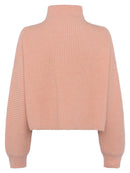 Lana Half Zip Jumper - Dusty Pink