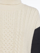 Soraya Cable High Neck Knit - Classic Cream