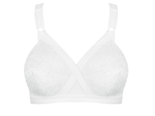 Cross Your Heart Non Wire Bra - White
