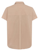 Poplin Sleeveless Shirt - Camel