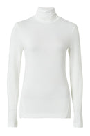 Venitia Jersey Split Cuff Top - Classic Cream