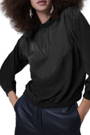 Erla Mix Chevron Top - Black