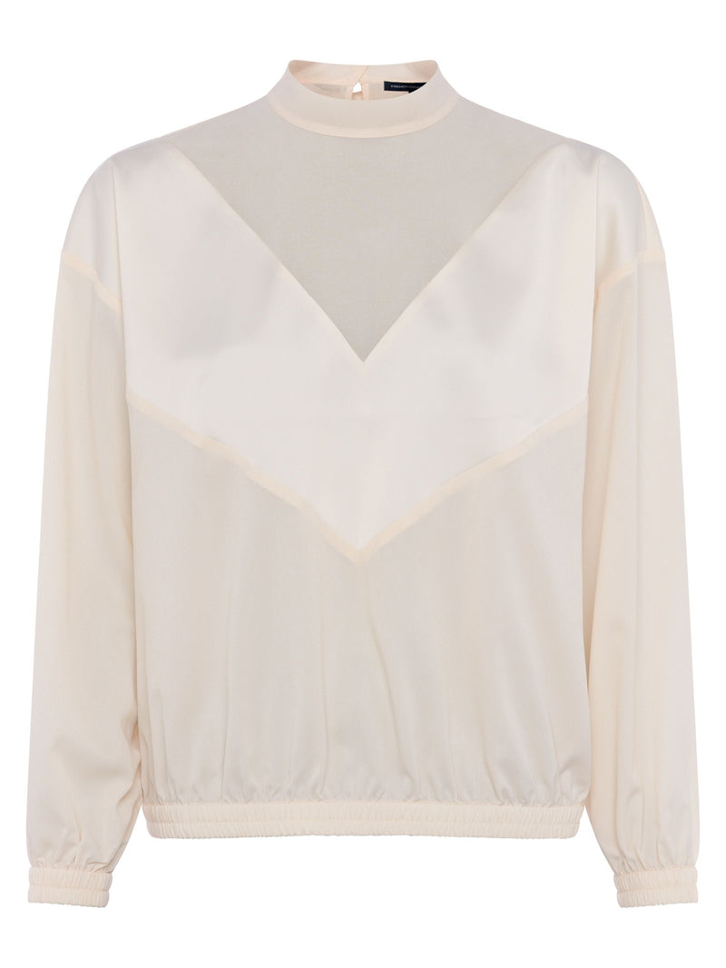 Erla Mix Chevron Top - Classic Cream