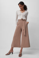 Whisper Belted Culotte - Mocha Mousse
