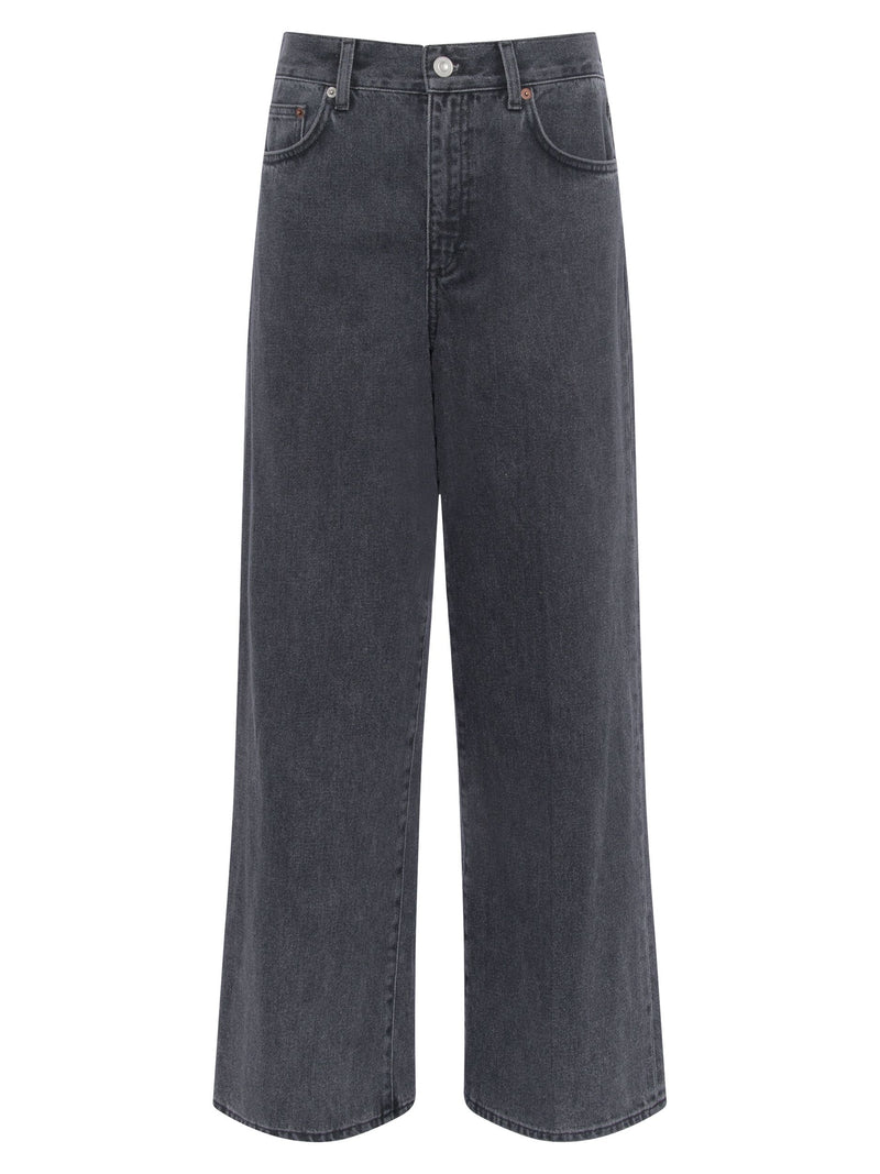 Piper Organic Wide Crop Jean - Washed Black