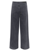 Piper Organic Wide Crop Jean - Washed Black