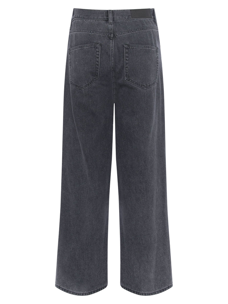 Piper Organic Wide Crop Jean - Washed Black