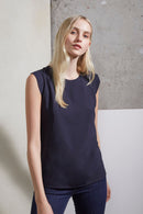 Polly Plains Capped Tee - Utility Blue