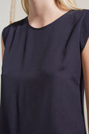 Polly Plains Capped Tee - Utility Blue