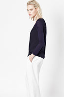 Polly Plains Long Sleeve Tee - Utility Blue