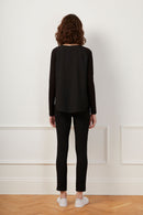 Polly Plains Long Sleeve Tee - Black