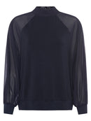 Noemi High Neck Sweatshirt - Utility Blue